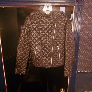 Kenneth Cole Side Zip Quilted Jacket Size Small